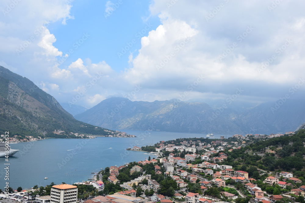 The bay of Kotor in Montenegro