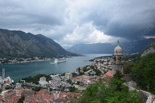 The bay of Kotor in Montenegro