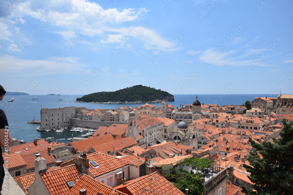 The old city of Dubrovnik in Croatia