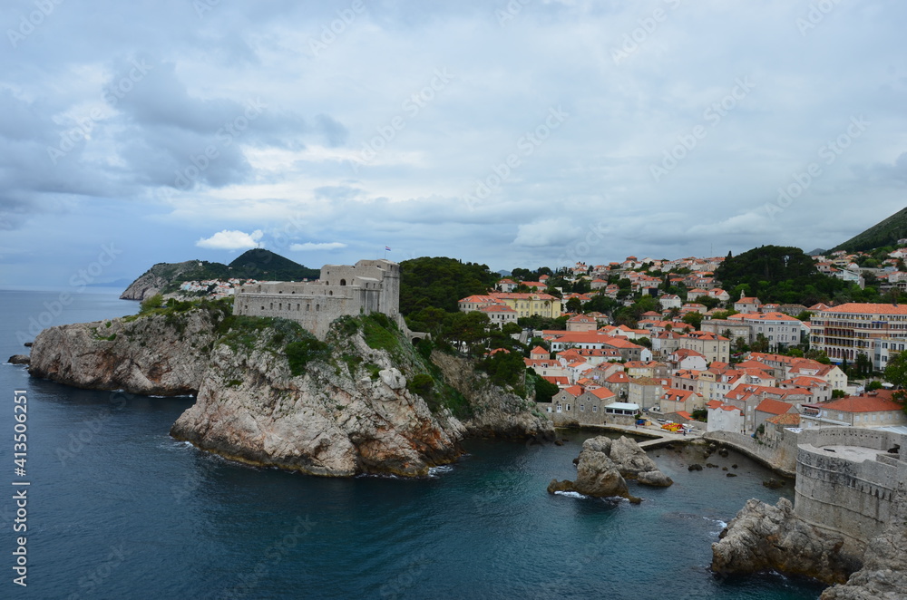 Stunning view of the port of Dubrovnik, Croatia