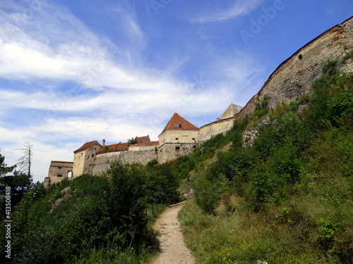 stary zamek nad Miastem Rasnov  Rumunia  Transylwania w Siedmiogrodzie