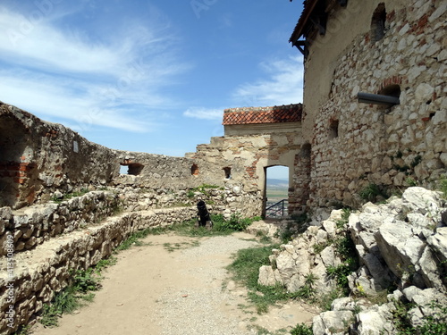 stary zamek nad Miastem Rasnov, Rumunia, Transylwania w Siedmiogrodzie