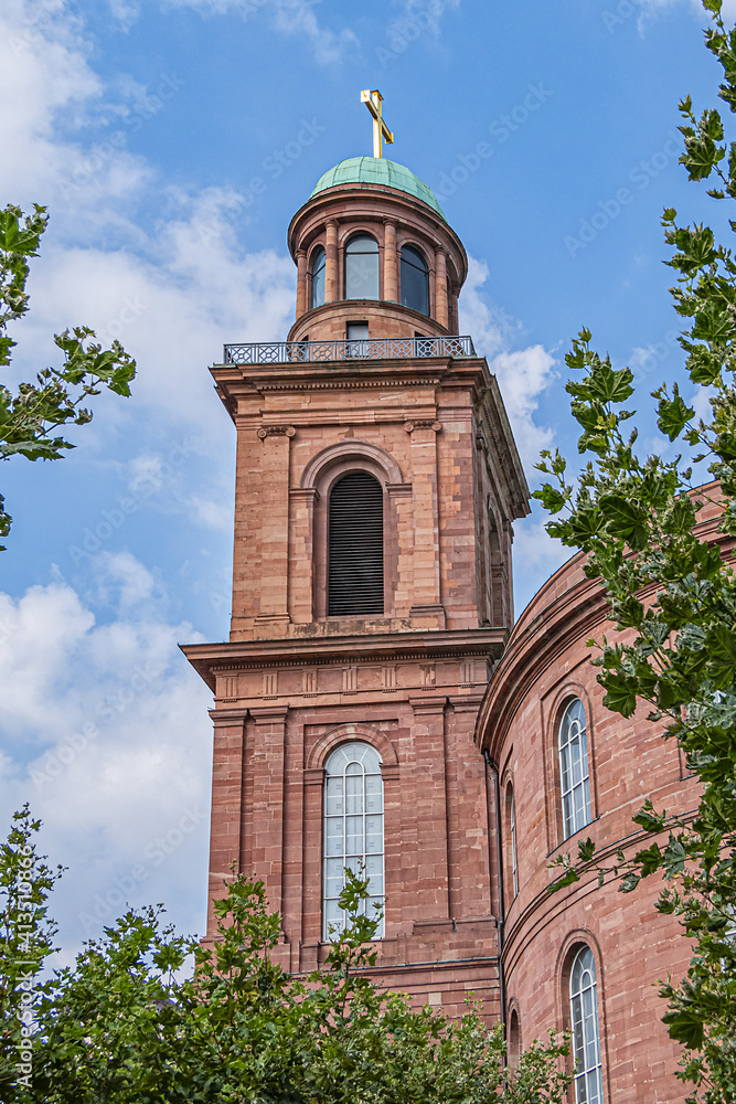St. Paul's Church (Paulskirche, 1833) - Protestant church in Paulsplatz (Paul square) in Frankfurt am Main, Germany.