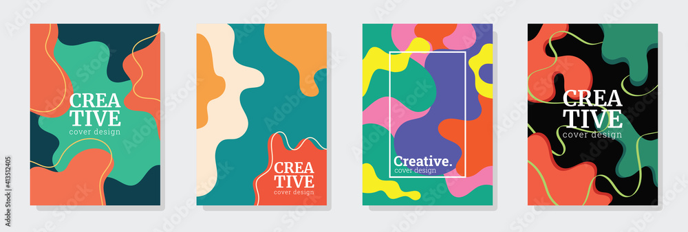 Modern Abstract Cover Design . Editable set Cover Design template for the presentation, brochure, catalog, poster, book, magazine etc. Vector, ready to print