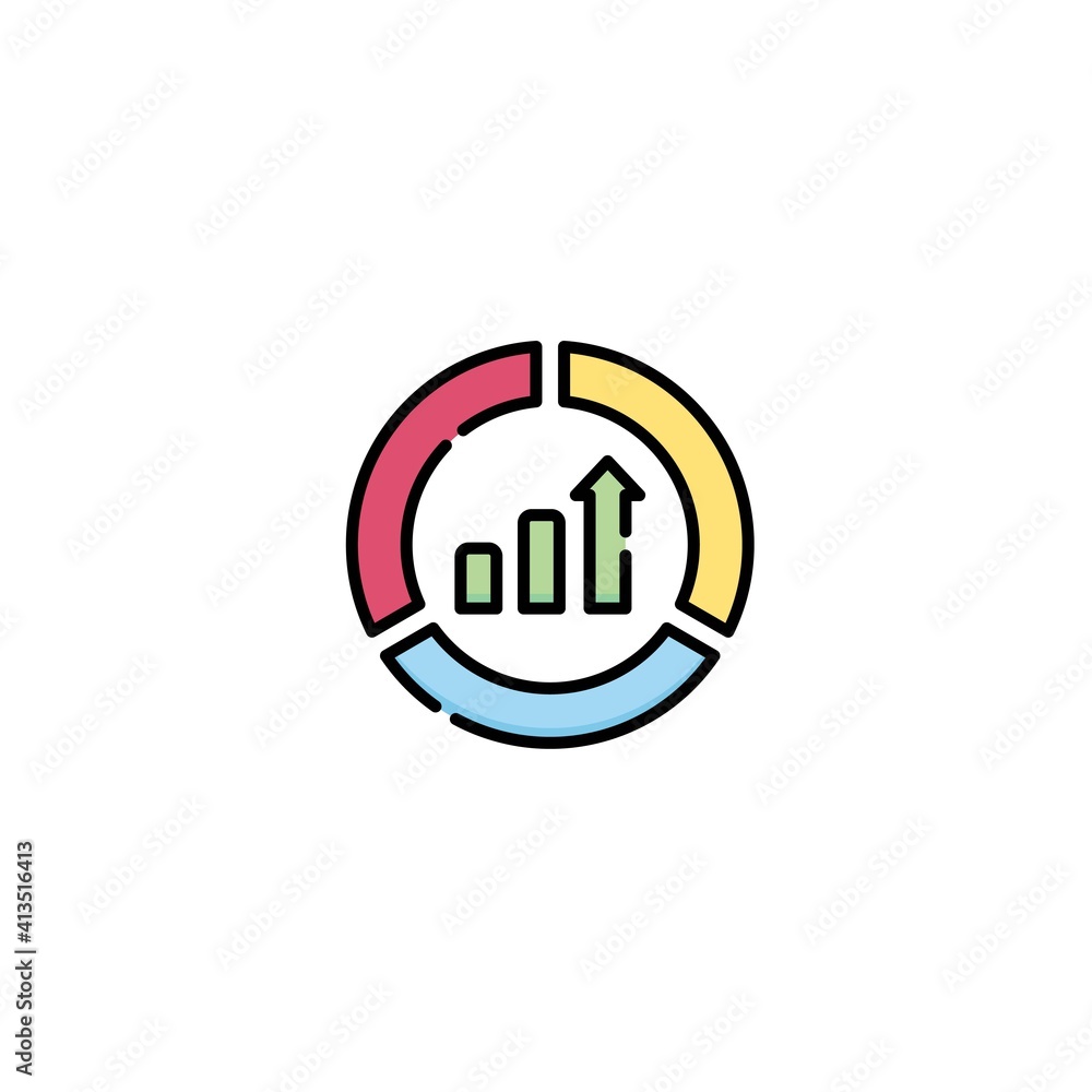 flat colored diagram icon. blue, red, yellow, green, purple, modern information, vector illustration. 30x30 Pixel Perfect Editable Stroke application flat colored diagram icon. blue, red, yellow, green, purple, modern information, vector illustration. 30x30 Pixel Perfect Editable Stroke application