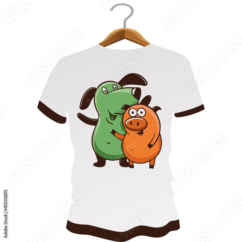 Dog Behaving T-shirt design.