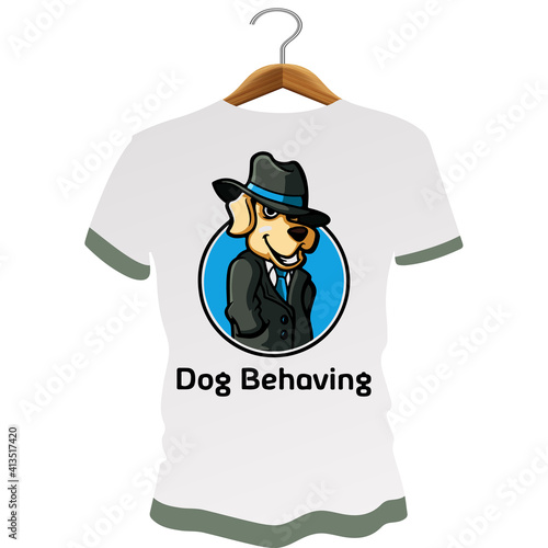 Dog Behaving Pet t-shirt design.
