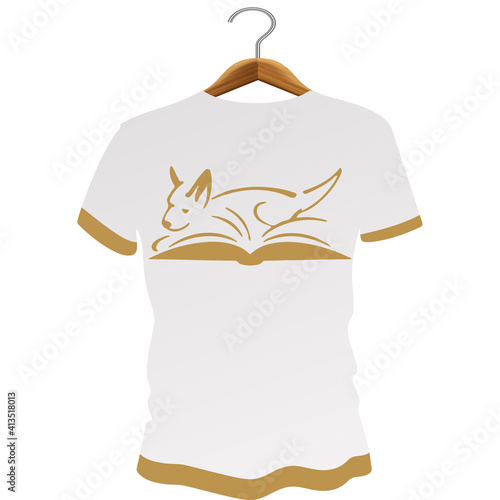 online magazine about dogs Custom t-shirt design.