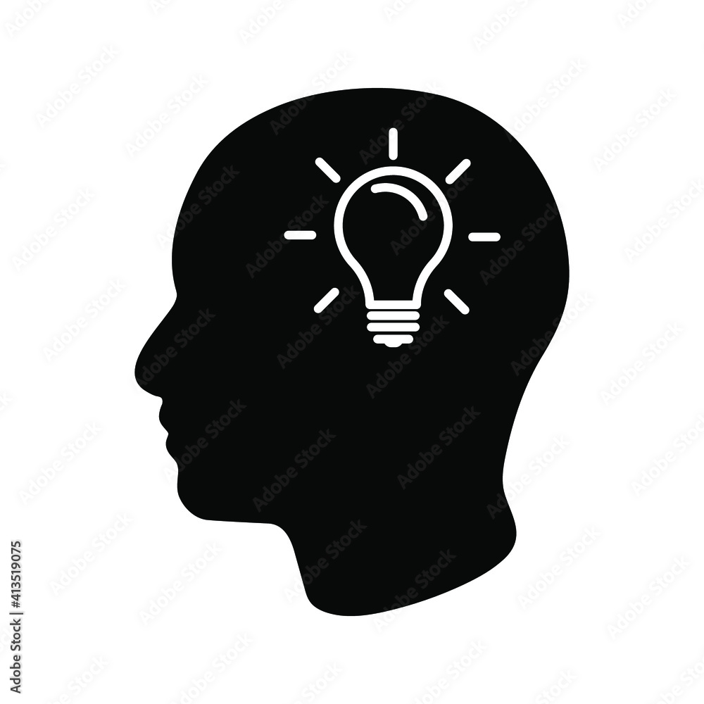 Idea hand drawn symbol on white background color editable Idea hand drawn symbol on white background color editable