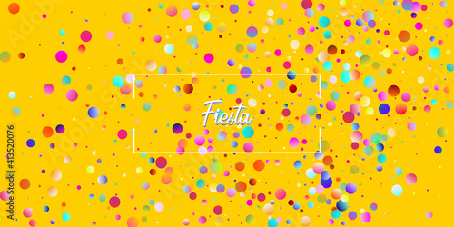 Carnival Confetti Explosion Vector Background. Falling Color Tinsel, Fiesta Celebration Design.