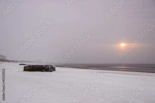 Winter coast of the White Sea