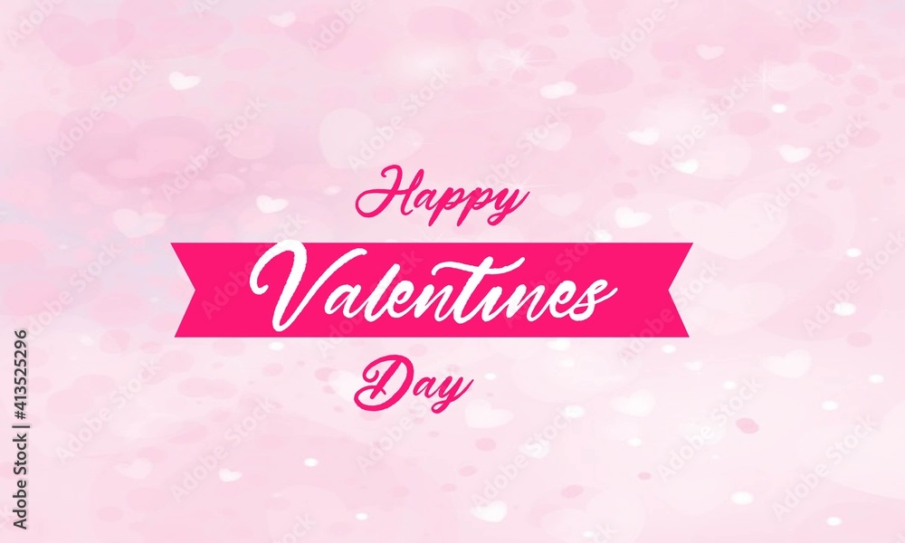 Happy valentines day and heart background design