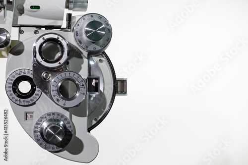 new ophthalmology equipment on a white background