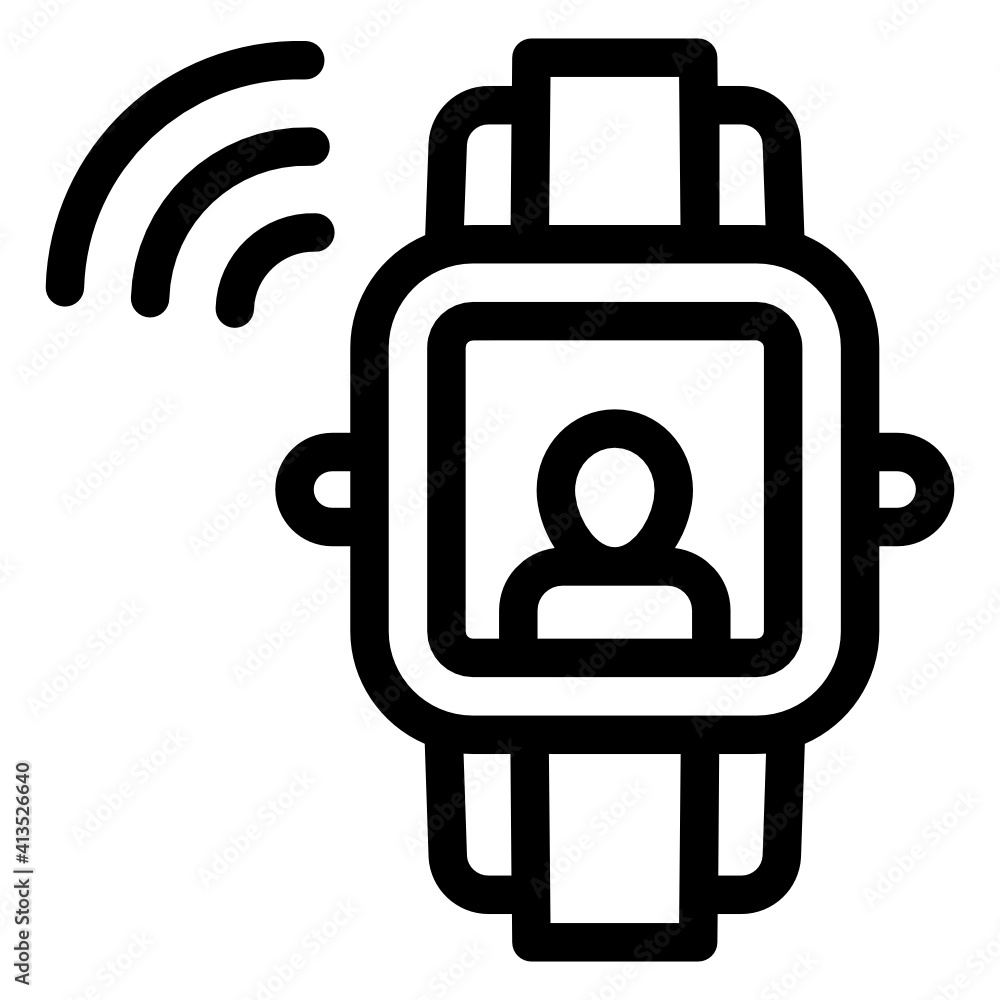 A linear smartwatch or wifi connected watch
A linear smartwatch or wifi connected watch