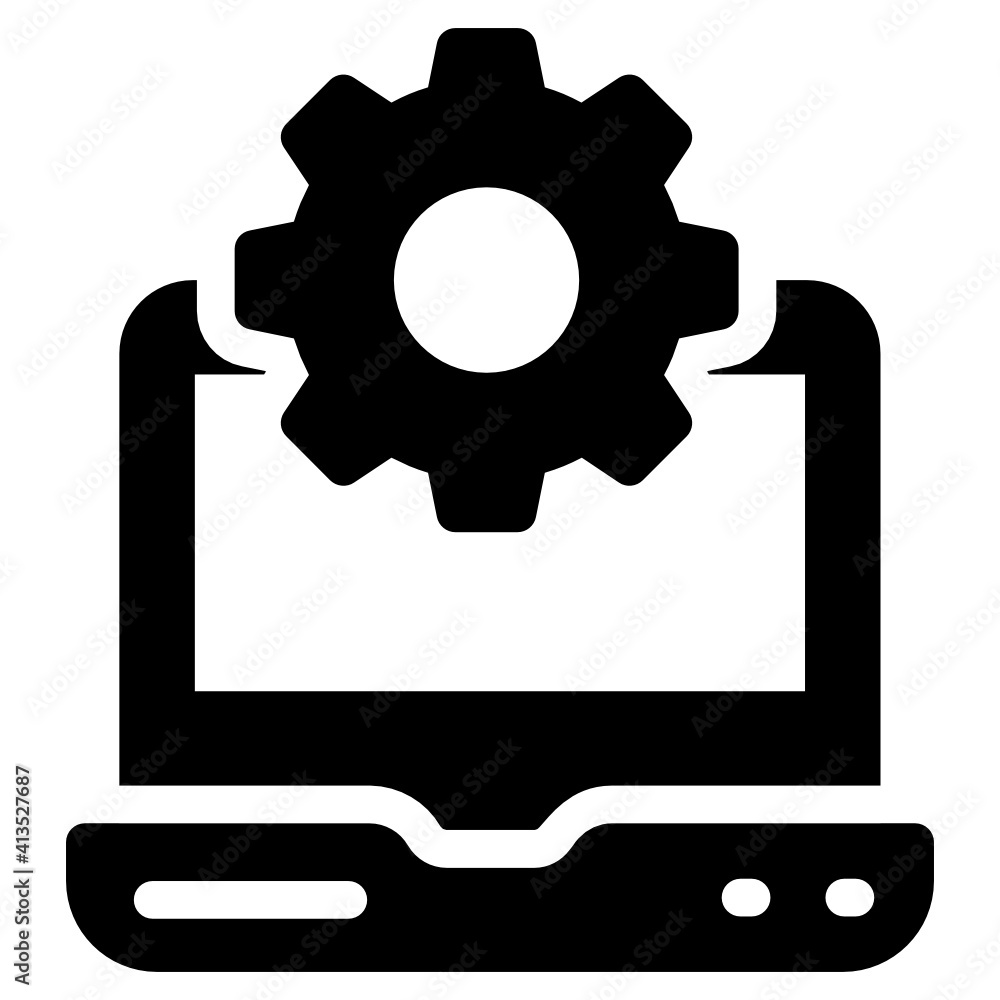 Gear with website denoting glyph icon of web setting
Gear with website denoting glyph icon of web setting