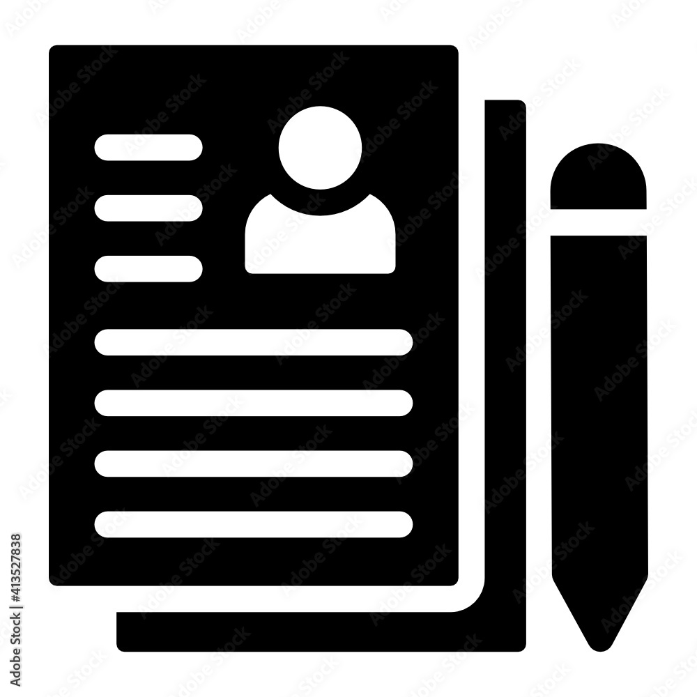 Employee cv glyph style icon, editable vector
Employee cv glyph style icon, editable vector