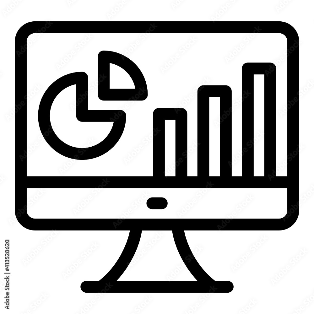 Web analytics in glyph style editable icon
Web analytics in glyph style editable icon