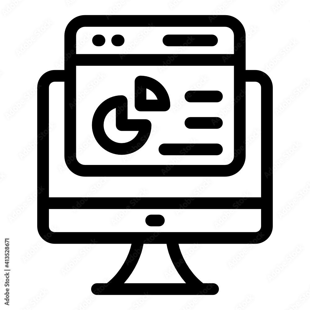 Digital analytics in glyph style editable icon
Digital analytics in glyph style editable icon