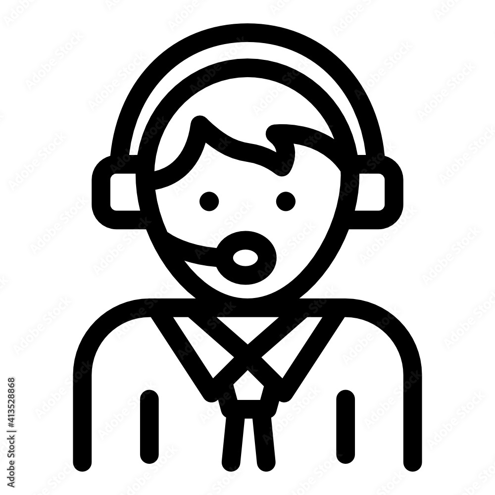 Customer assistant glyph icon, editable vector
Customer assistant glyph icon, editable vector
