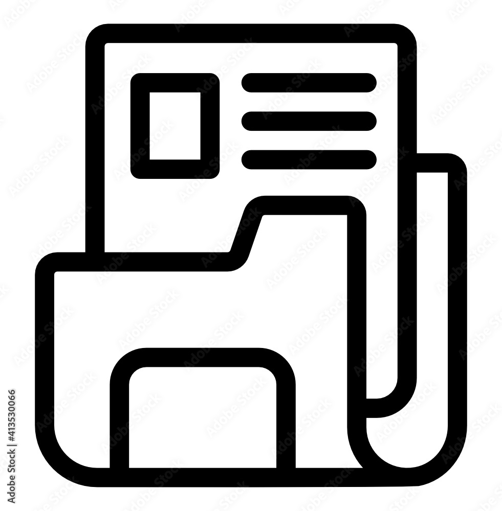 Notepad icon vector in linear style
Notepad icon vector in linear style