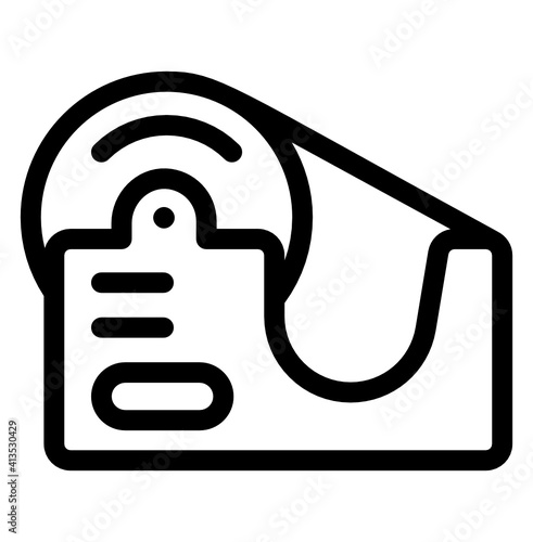 
A linear tape dispenser icon design
