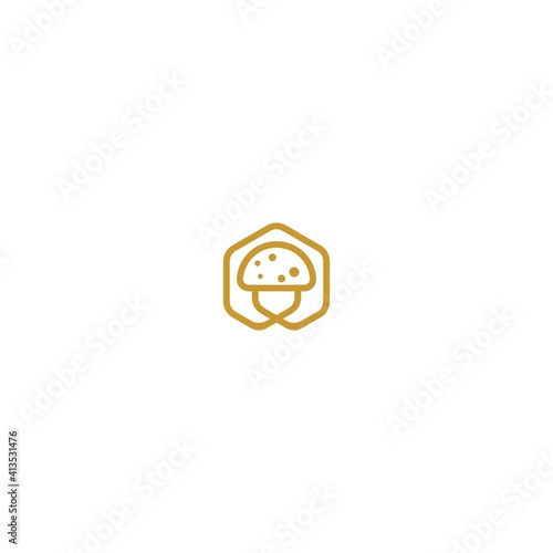 mushrooms logo vector