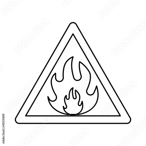 Icon of fire sign