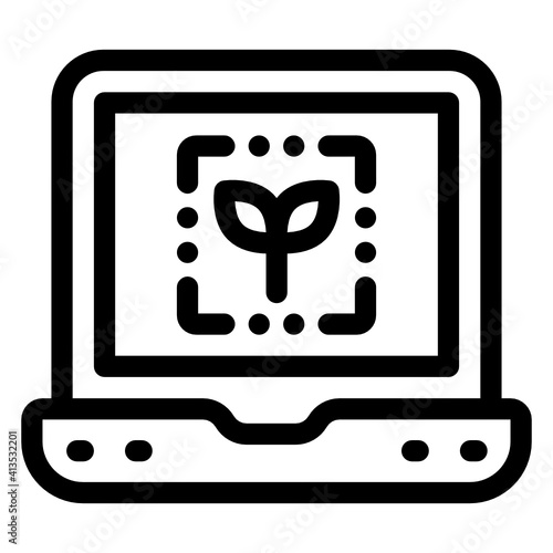 
A conceptual linear icon of picture transform
