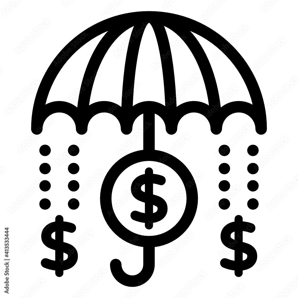 Dollar with arrows denoting linear icon of money flow
Dollar with arrows denoting linear icon of money flow