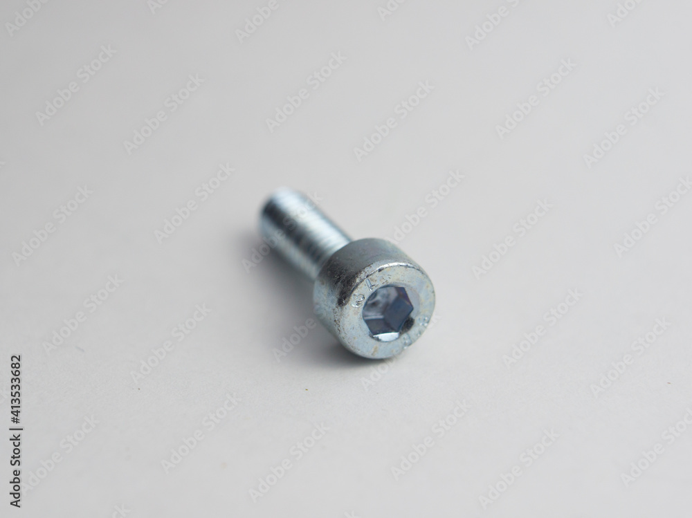 Bolt on an isolated white background. Bolt on an isolated white background.