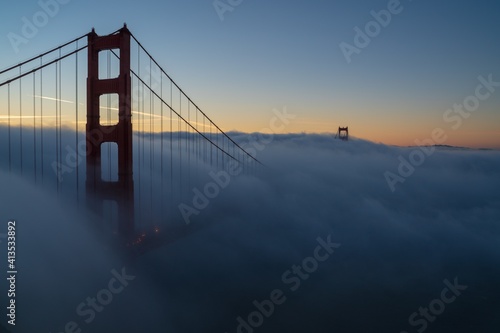 golden gate bridge at sunset