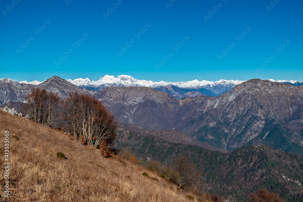 Panorama from the alpine peak