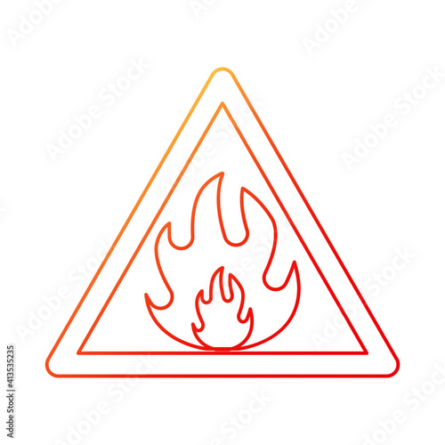 Icon of fire sign