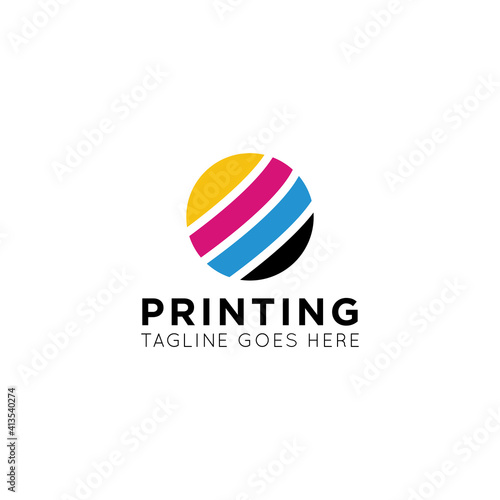 digital print logo and photo print icon vector illustration best logo design