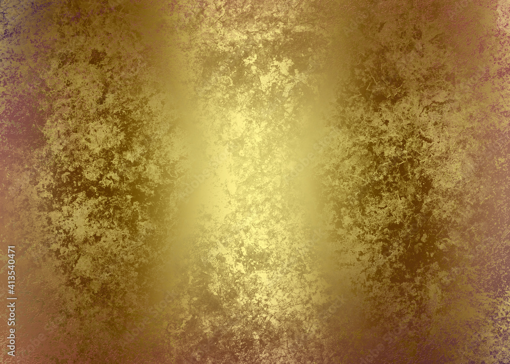 Golden abstract  decorative paper texture  background  for  artwork  - Illustration
