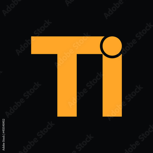 ti letter logo design 