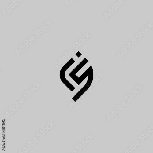 unique js letter logo design.