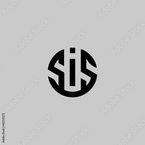 Принти на полотні unique sis letter logo design.