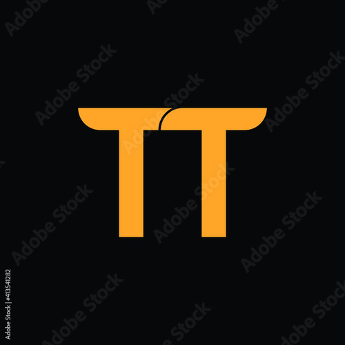 tt letter logo design  photo