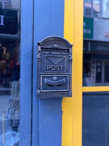 british vintage post box