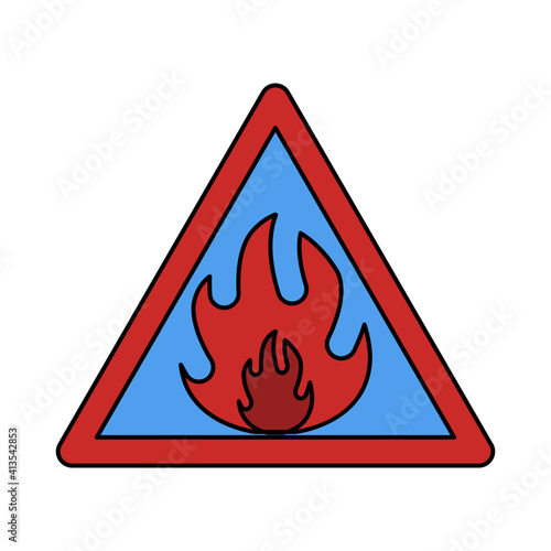Icon of fire sign