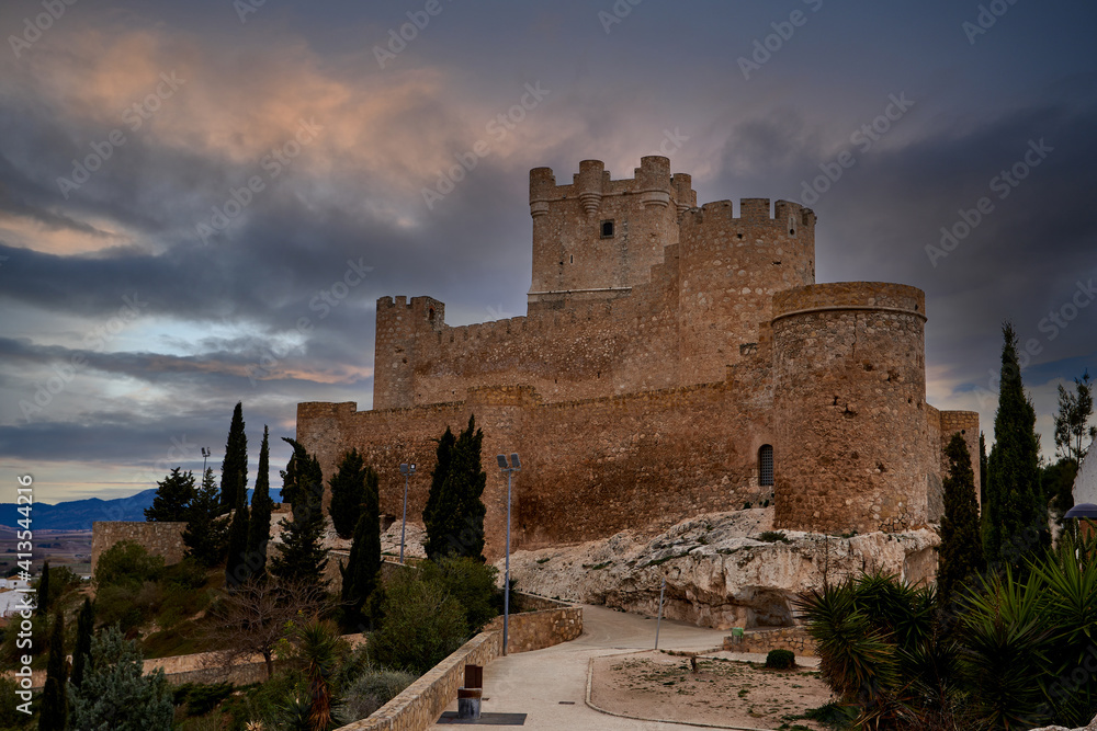 Beautiful Atalaya castle in Villena, Valencian Community, Spain