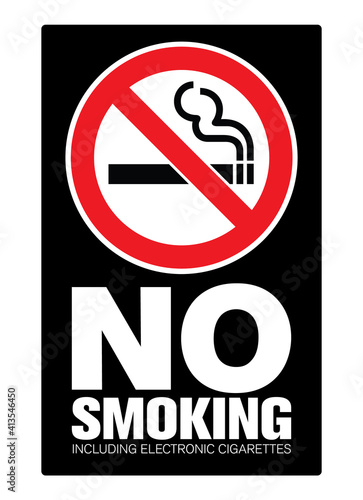 No smoking cigarette sign. EPS 10 vector illustration. CMYK redy to print.