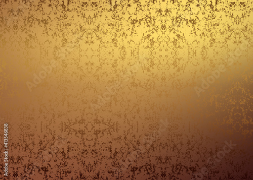 Golden abstract  decorative paper texture  background  for  artwork  - Illustration