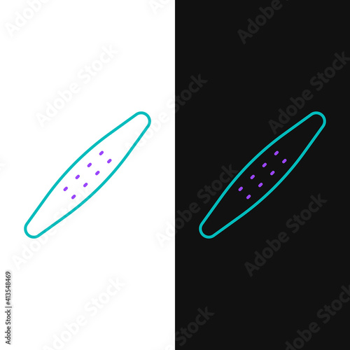 Line Nail file pet icon isolated on white and black background. Professional treatment at home grooming for pet. Colorful outline concept. Vector.