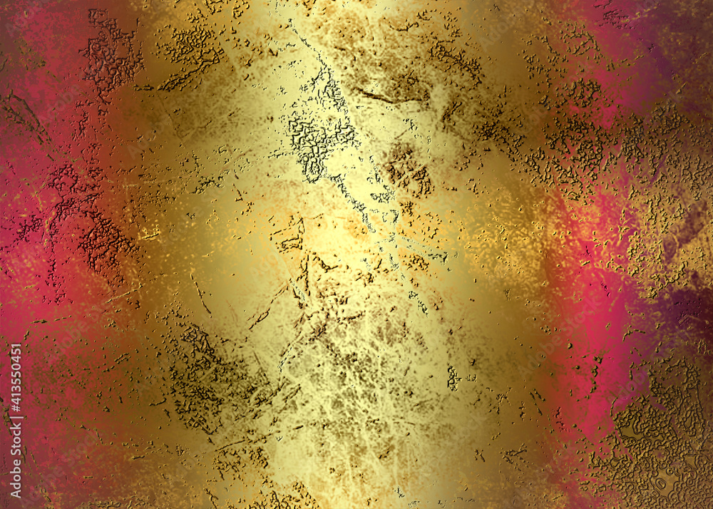 Golden abstract decorative paper texture background for artwork - Illustration Golden abstract decorative paper texture background for artwork - Illustration