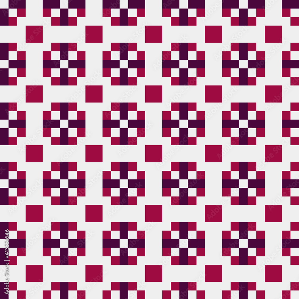 Fototapeta premium Abstract Cross Pattern generative computational art illustration