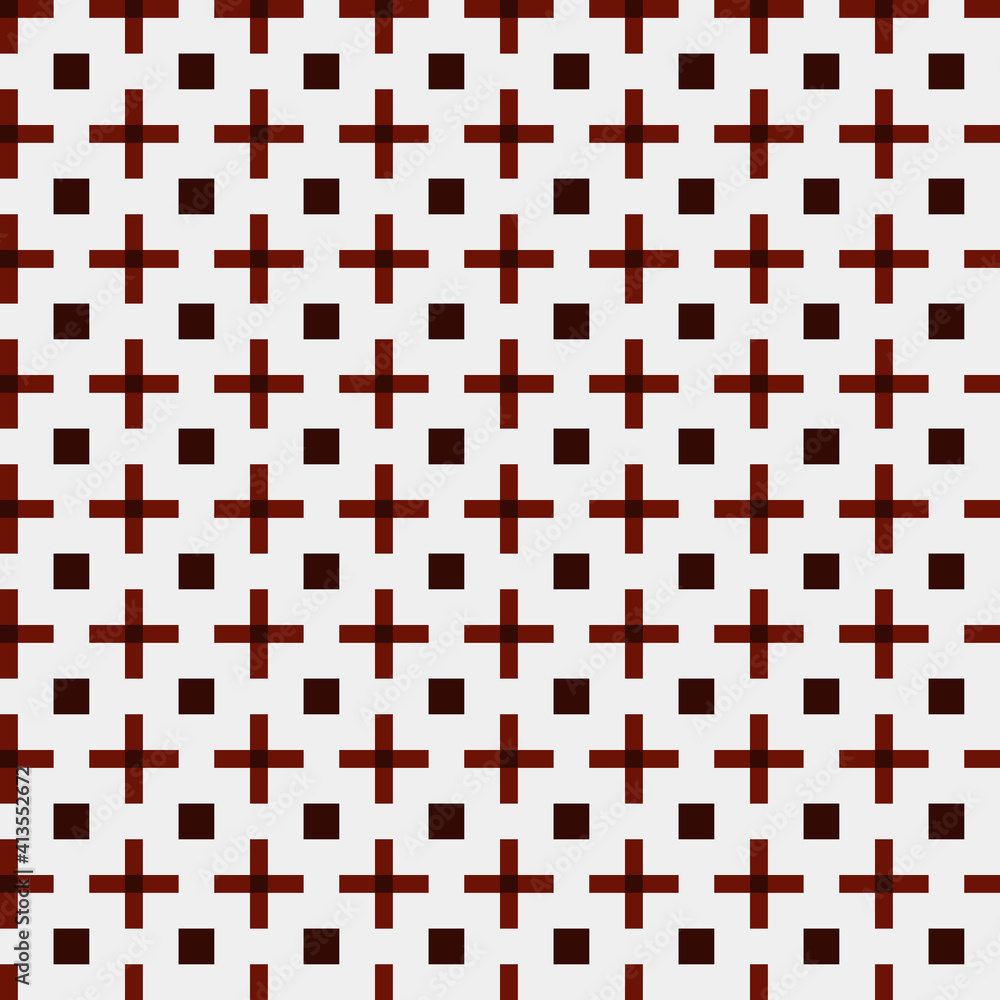 Fototapeta premium Abstract Cross Pattern generative computational art illustration