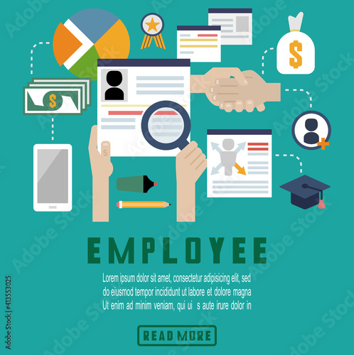 Employee motivation - icons