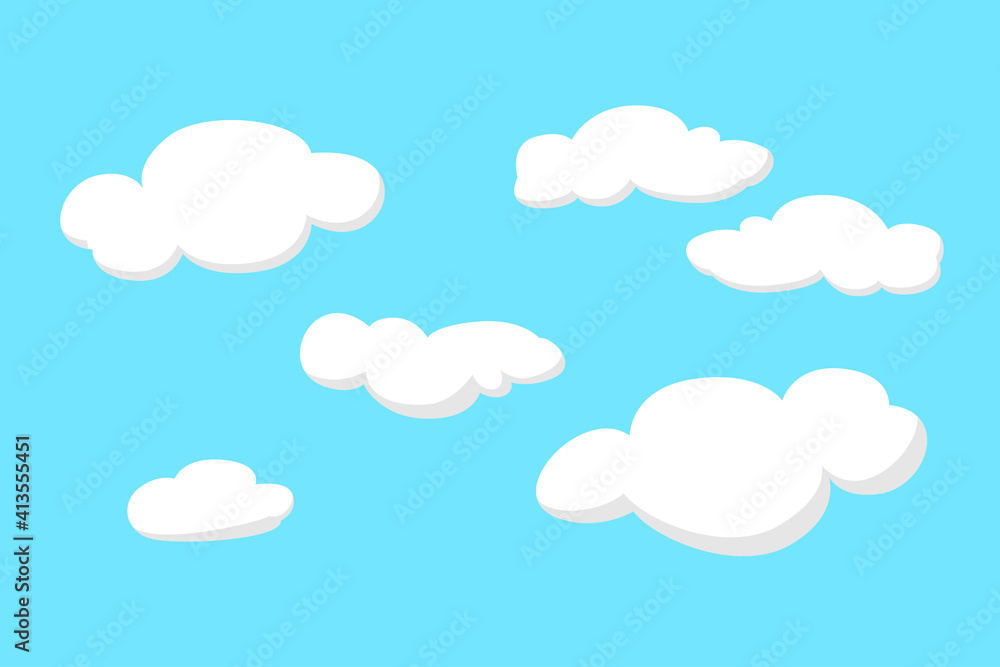 Vector illustration of cloud pattern Vector illustration of cloud pattern